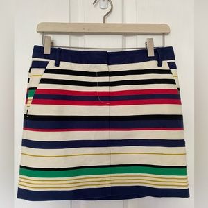 J.Crew striped mini skirt